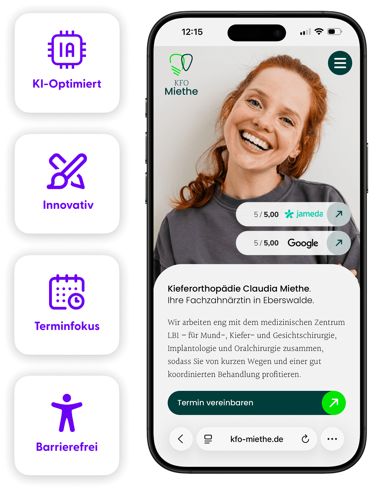 docVolution - praxis-website-like-an-app